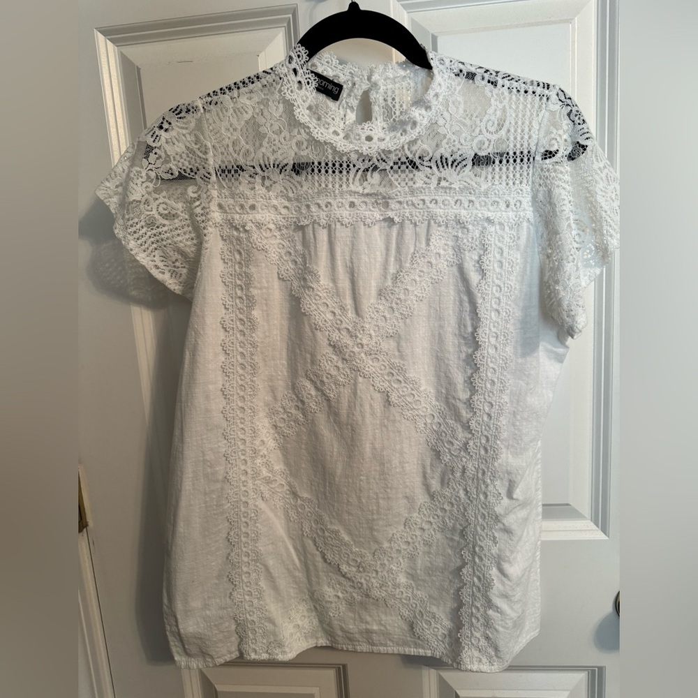 Elegant White Lace Blouse